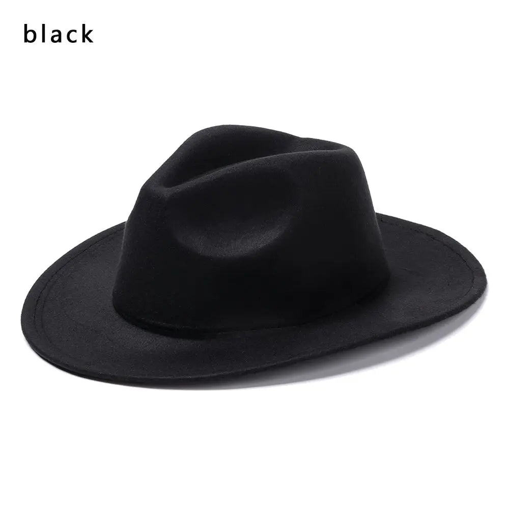 Western Cowboy Hat for Men Women Kids Fedora Outdoor Wide Brim Faux Leather Summer Wide Brim Beach Travel Cap Black White Pink