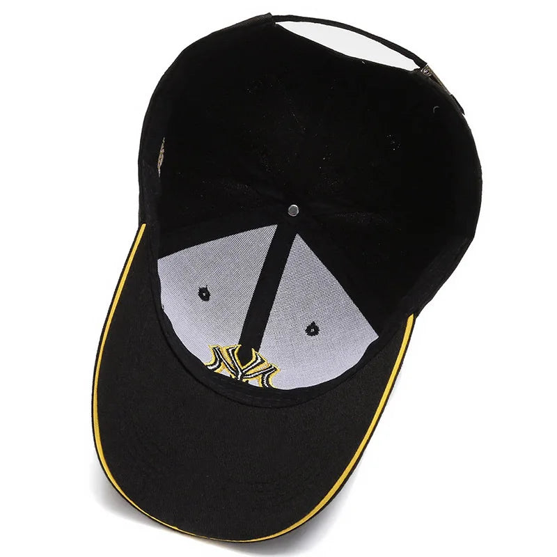 Fashion Korean Letter MY Baseball Cap 3D Embroidery Dad Hat Men Women Summer Sun Visor Caps Fishing Hat Unisex-Teens Hip Hop Hat