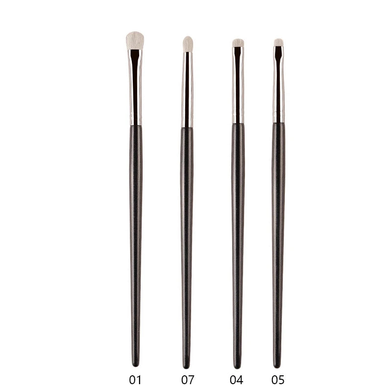 1pc White Pony Hair Eyeshadow Makeup brushes Small Smudge Precision Crease Detail Bevel Eye Shadow Make up brush Liner Lip