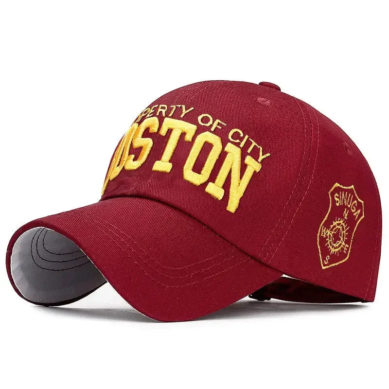 BOSTON Embroidered Baseball Caps for Men Women Snapback Hats Designer Cap Men Gorras Hombre Originales Men Golf Hat Trucker Hat