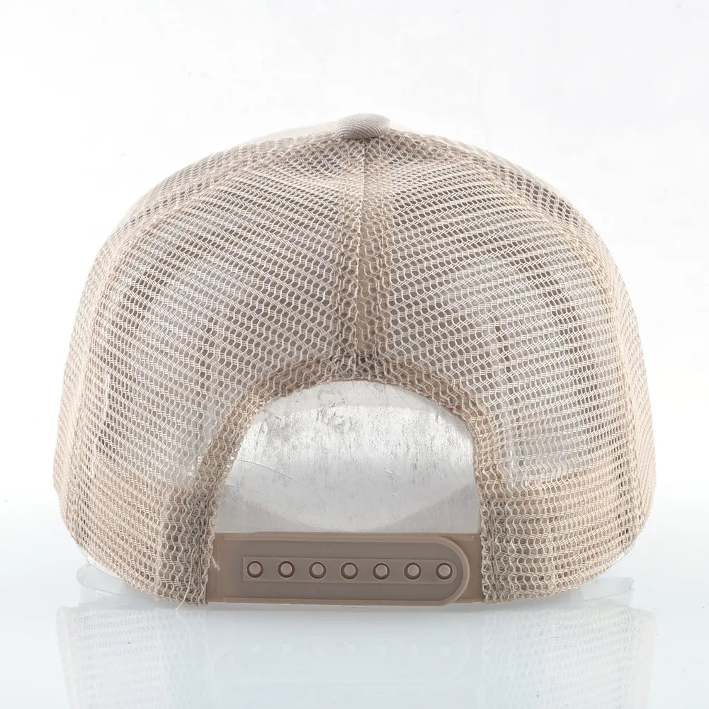 FS Orange Green 5 Panel Mesh Trucker Hats Snapback Hip Hop Cap Summer Breathable Baseball Caps For Men Women Bones Masculino