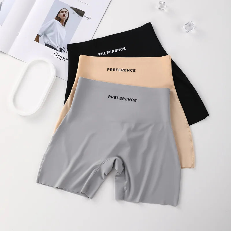 Protective Shorts Plus Size Shorts Seamless Underwear for Women Safety Short Pants Ice Silk Panties Women's Summer Intimates