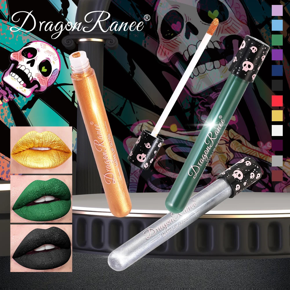 Colored Lip Gloss, Lip Glaze, Test Tube Lip Glaze, Lip Makeup, Easy to Color, Waterproof Matte Lip Gloss, Party Lip Makeup, Lip Gloss, Not Easy to Fade Lip Gloss
