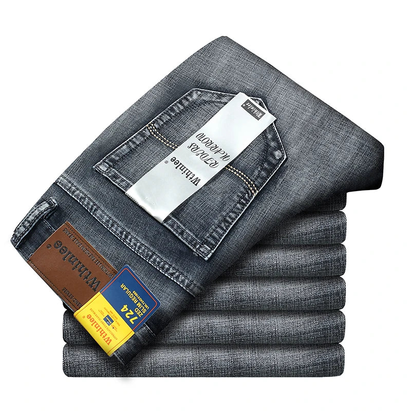 Men's Classic Jeans Jean Homme Pantalones Hombre Men Spijkerbroek Mannen Soft Black Biker Masculino Denim Overalls Men's Pants
