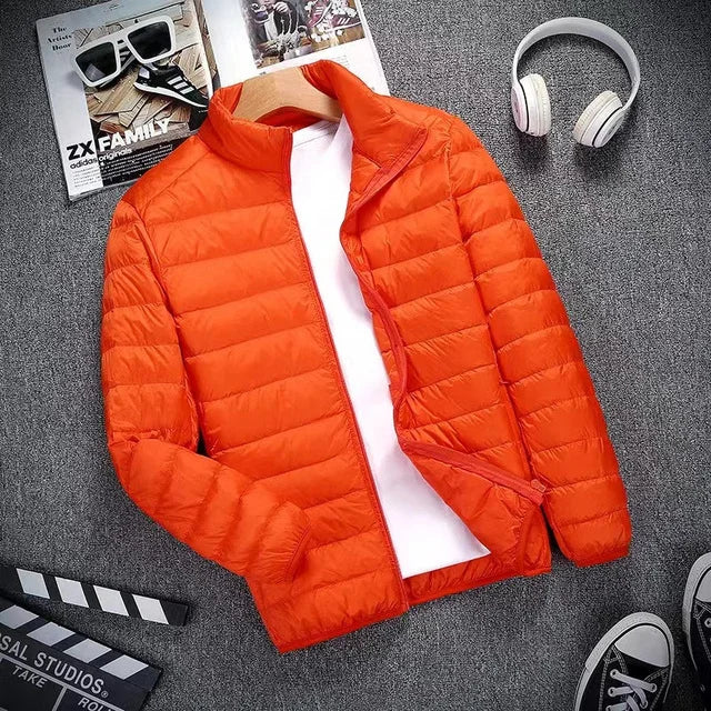 Down Jacket Men All-Season Ultra Lightweight Packable Water and Wind-Resistant Breathable Coat Men Hoodies Jackets 2023 New