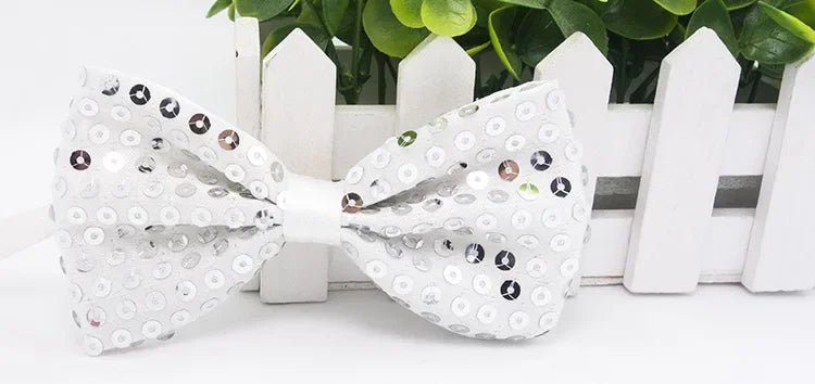 Fashion Boy Girl Men Woman Sequin Hat Bow Tie Gloves Cowboy Birthday Party Cap Jazz Dance Show Props Costume Wedding Festival