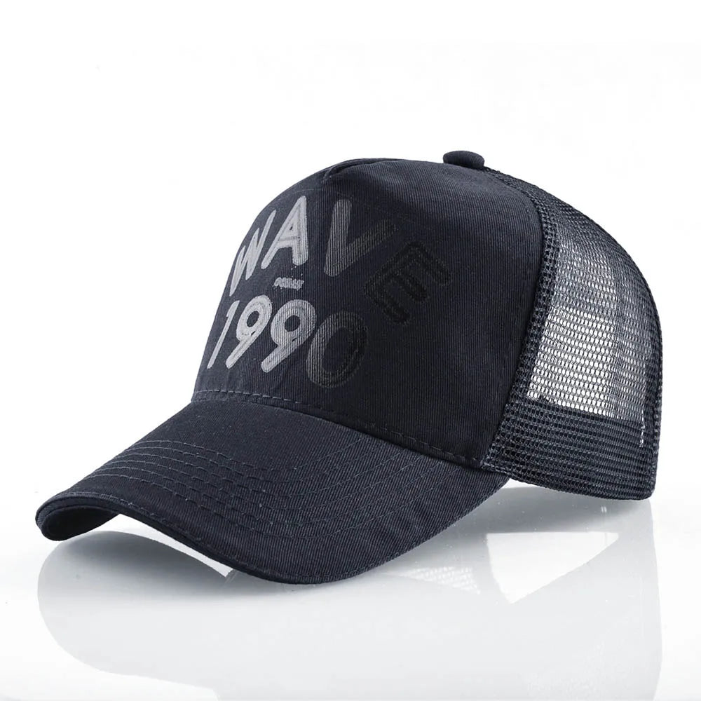 FS Orange Green 5 Panel Mesh Trucker Hats Snapback Hip Hop Cap Summer Breathable Baseball Caps For Men Women Bones Masculino